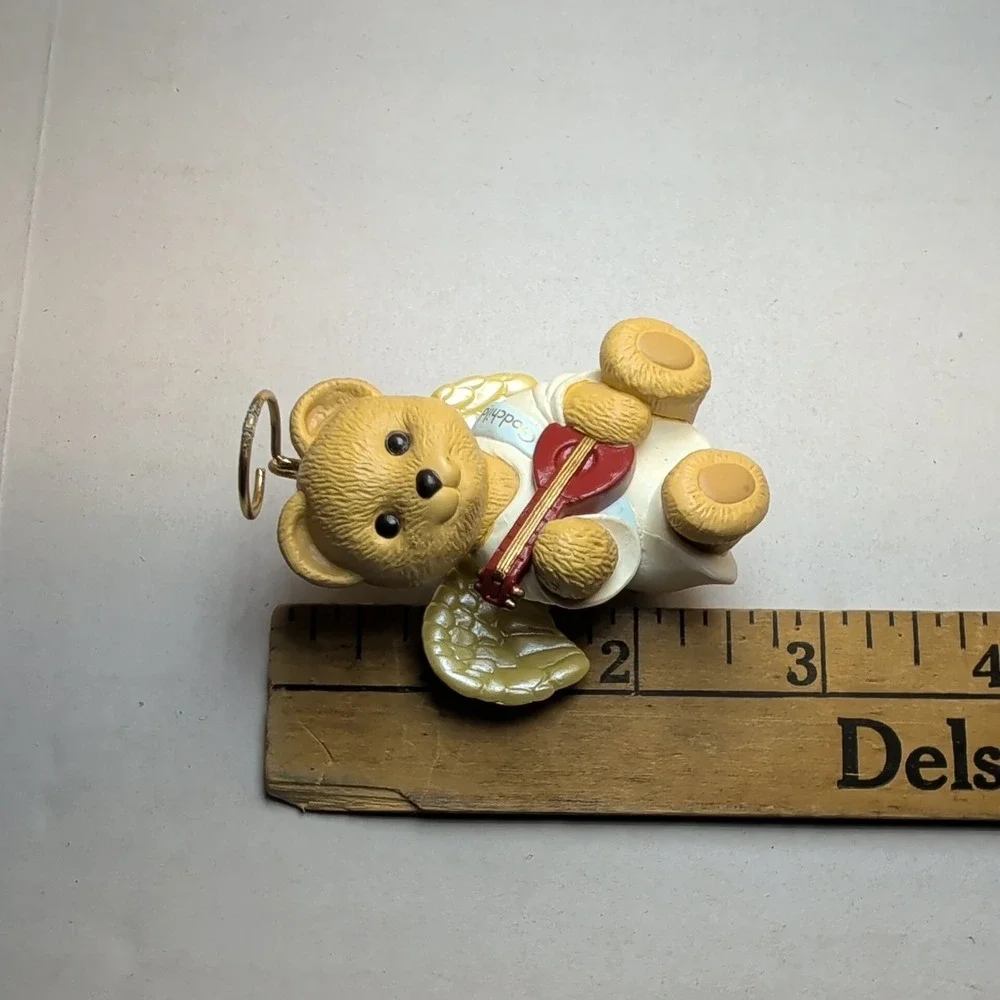 Hallmark Keepsake Godchild Christmas Ornament Teddy Bear Angel 1995